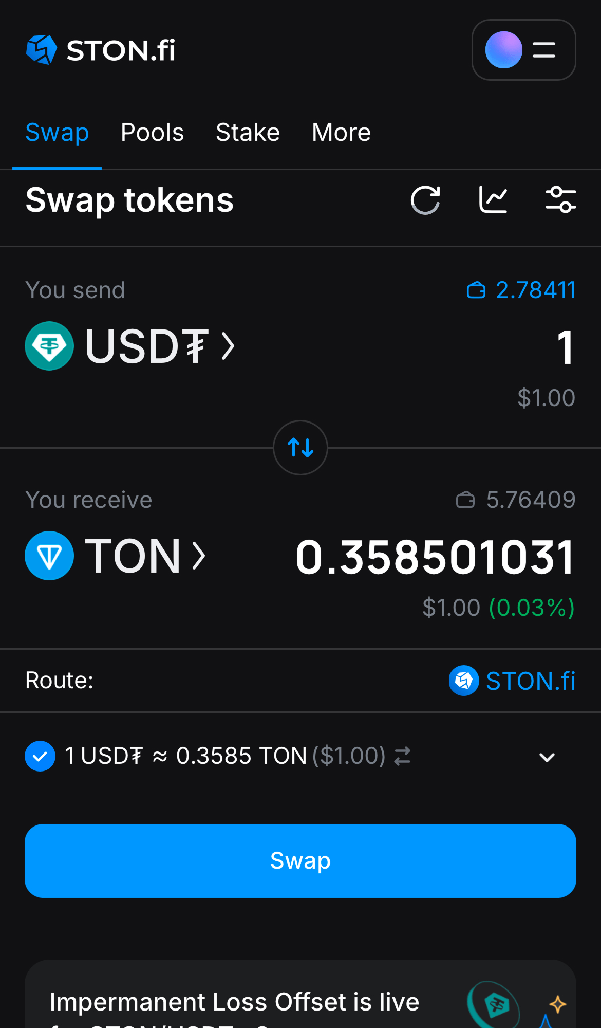 How to buy and sell USDT (TON)