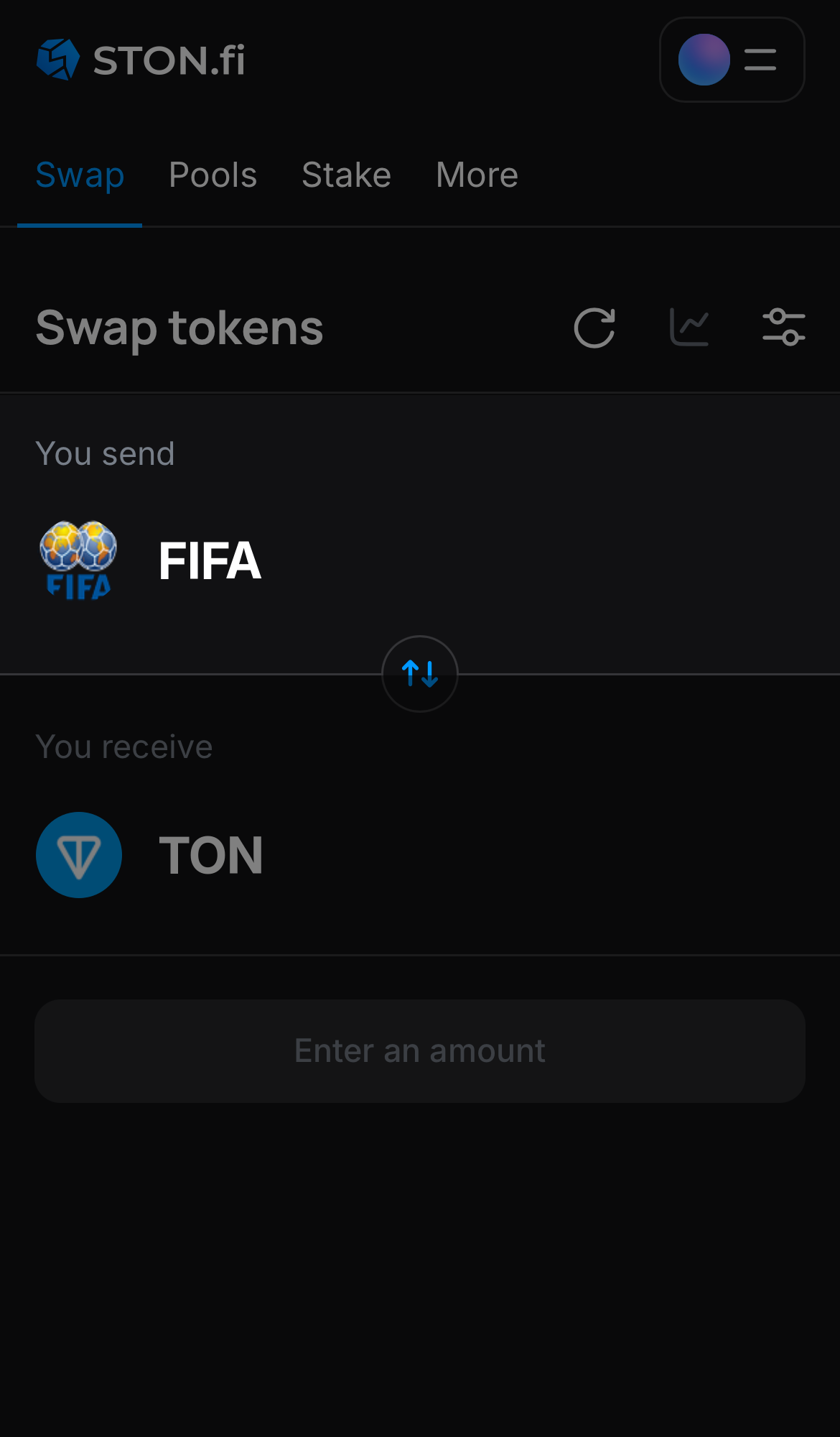 Selecione FIFA na caixa ‘You send‘.