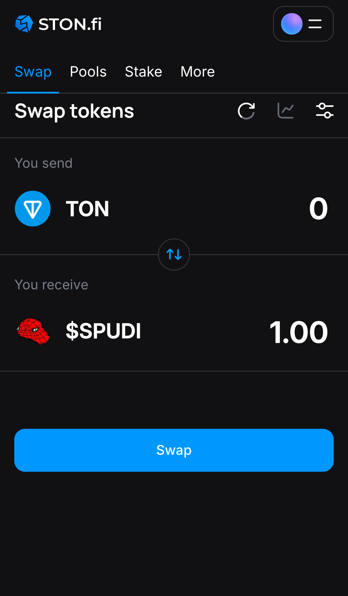 Insira a quantidade de tokens que deseja vender (ou comprar) e deixe o algoritmo fazer todos os cálculos.