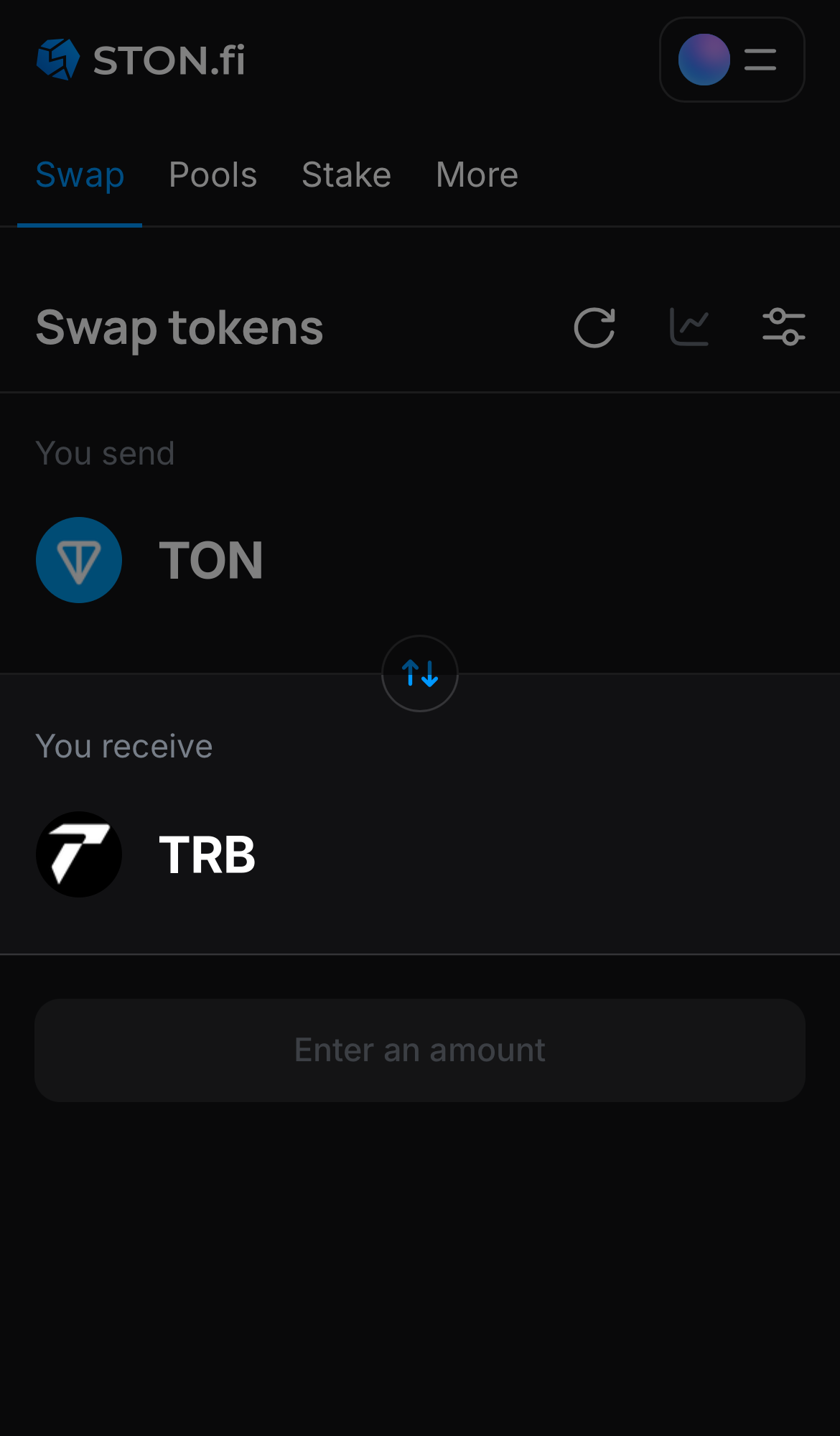 Chọn TRB trong ô ‘You receive‘.