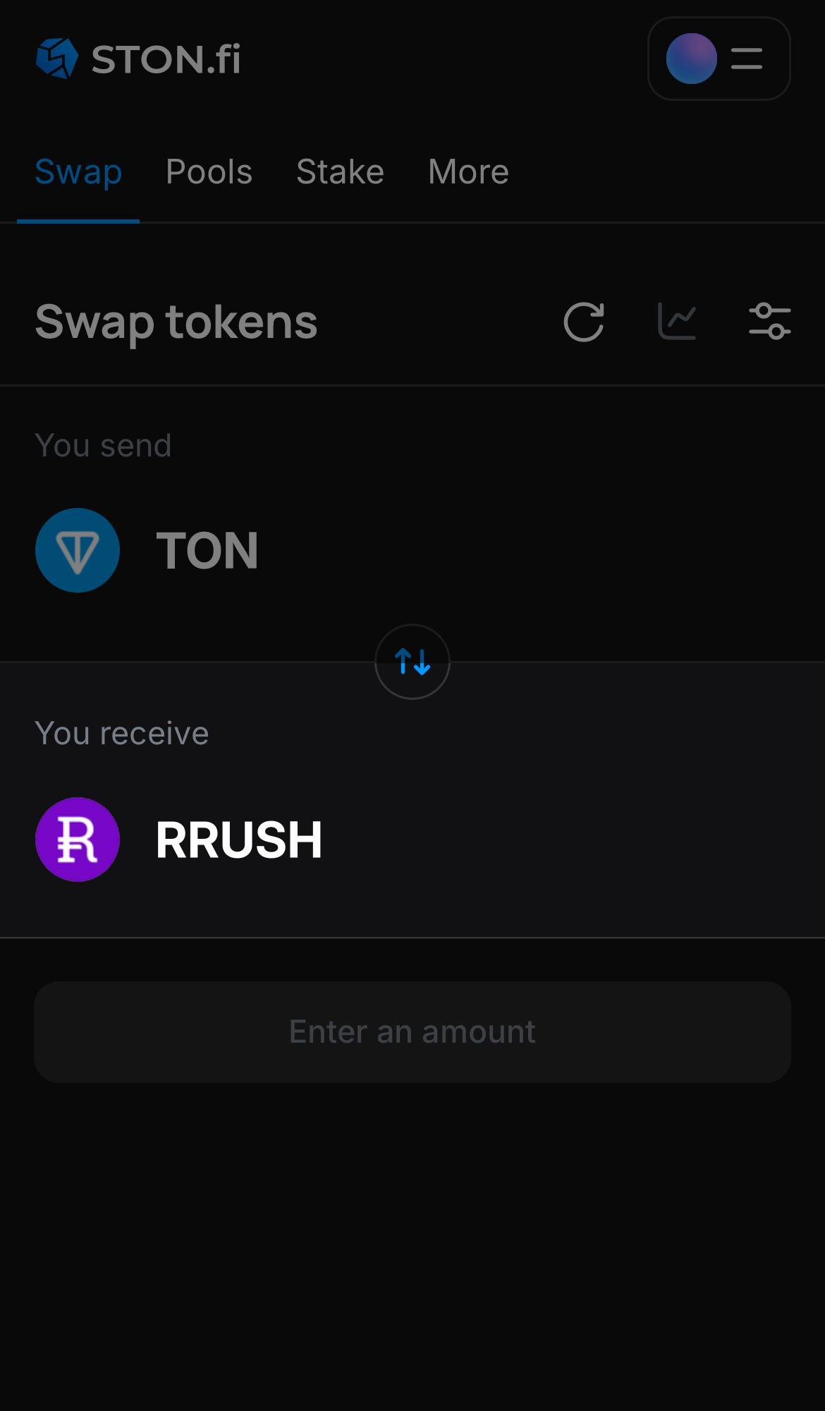 Pilih RRUSH pada kotak ‘You receive‘.