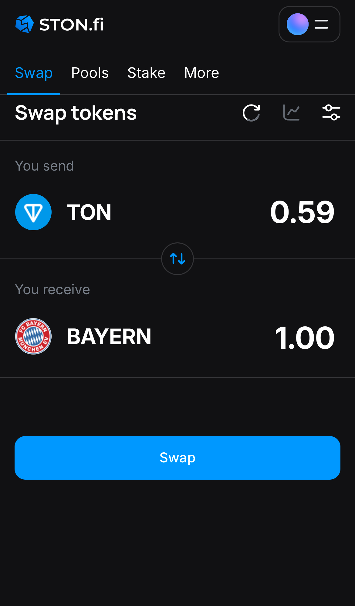 Insira a quantidade de tokens que deseja vender (ou comprar) e deixe o algoritmo fazer todos os cálculos.