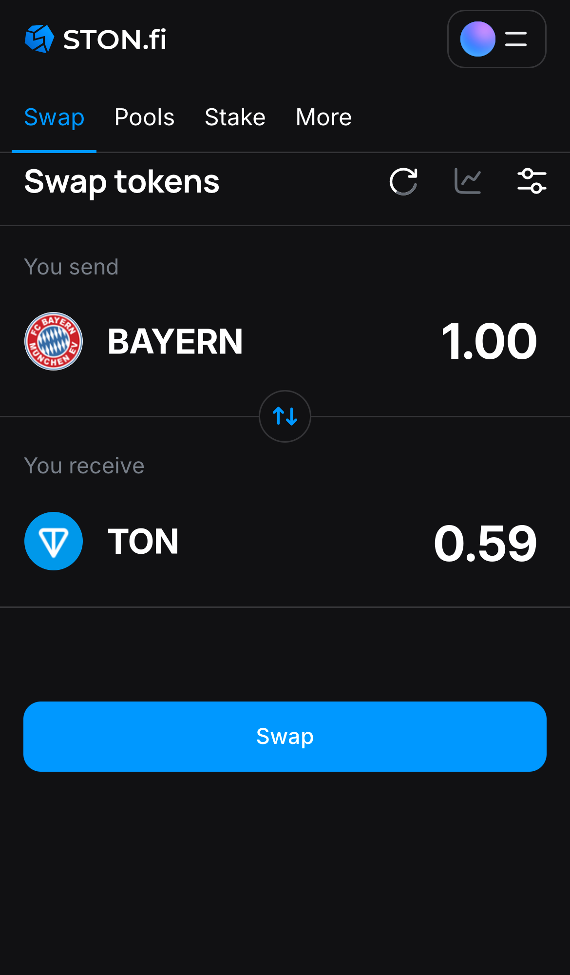 Insira a quantidade de tokens que deseja vender (ou comprar) e deixe o algoritmo fazer todos os cálculos.