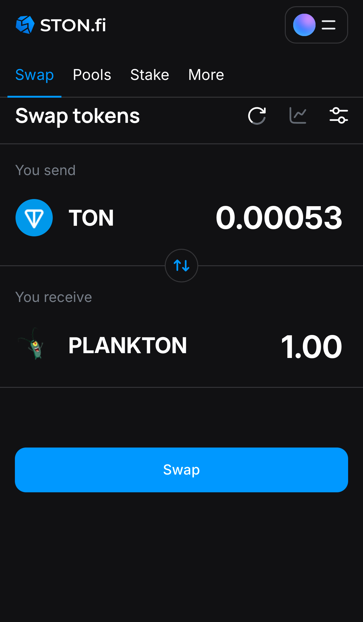 Insira a quantidade de tokens que deseja vender (ou comprar) e deixe o algoritmo fazer todos os cálculos.