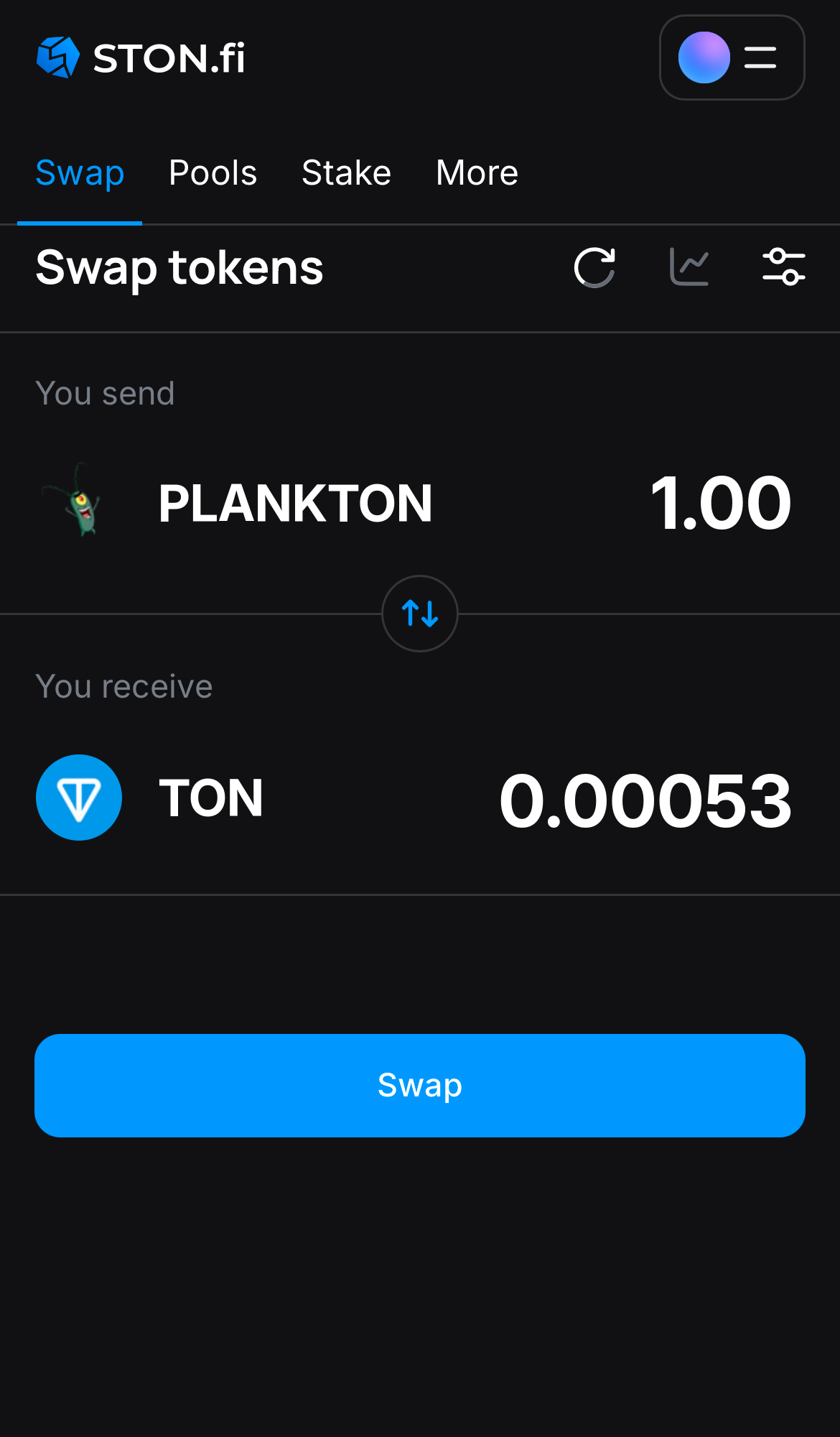 Insira a quantidade de tokens que deseja vender (ou comprar) e deixe o algoritmo fazer todos os cálculos.