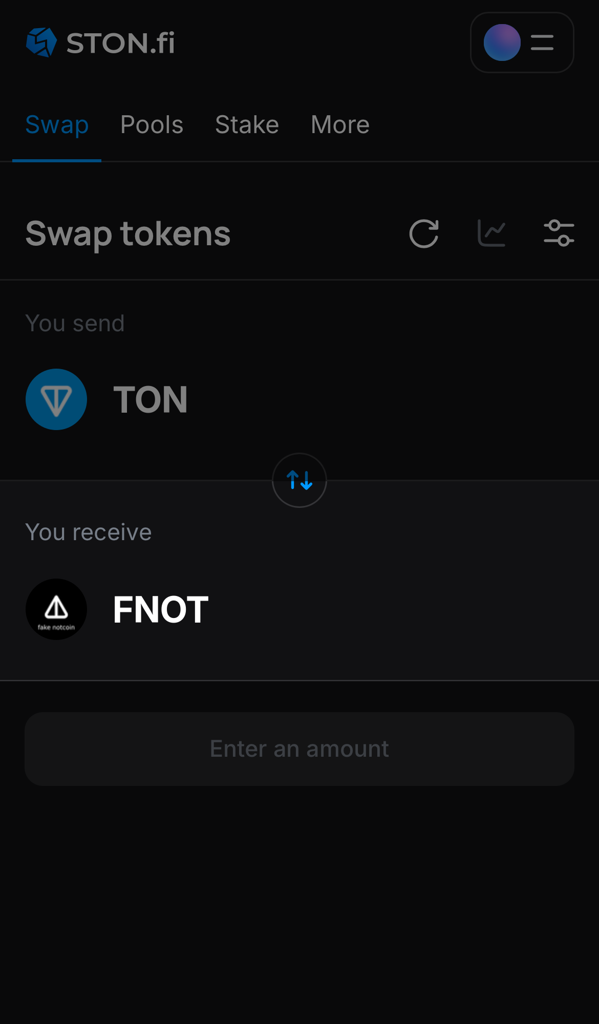 Chọn FNOT trong ô ‘You receive‘.