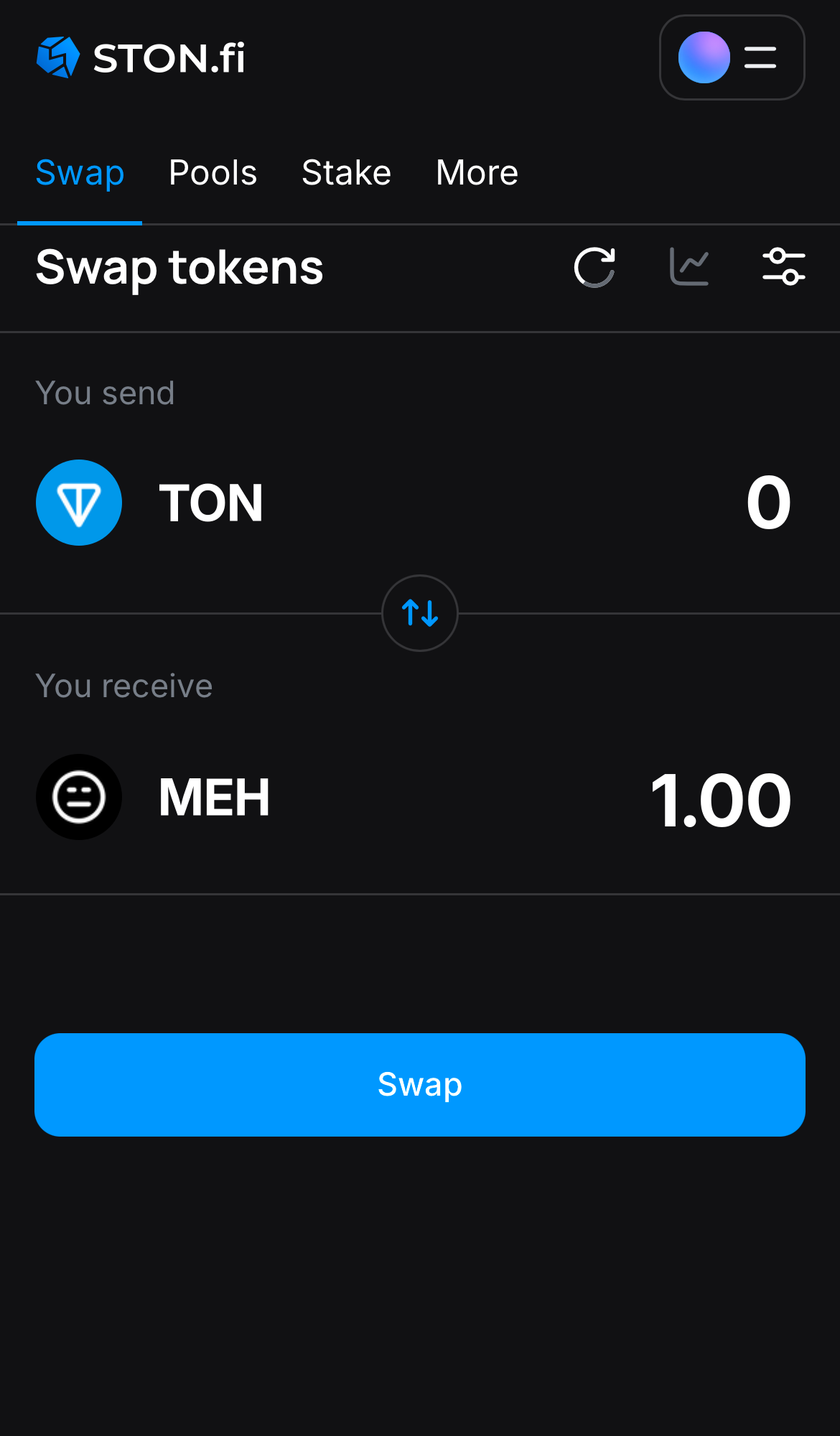 Saisissez la quantité de jetons que vous vendez (ou achetez), et laissez l’algorithme faire tous les calculs.
