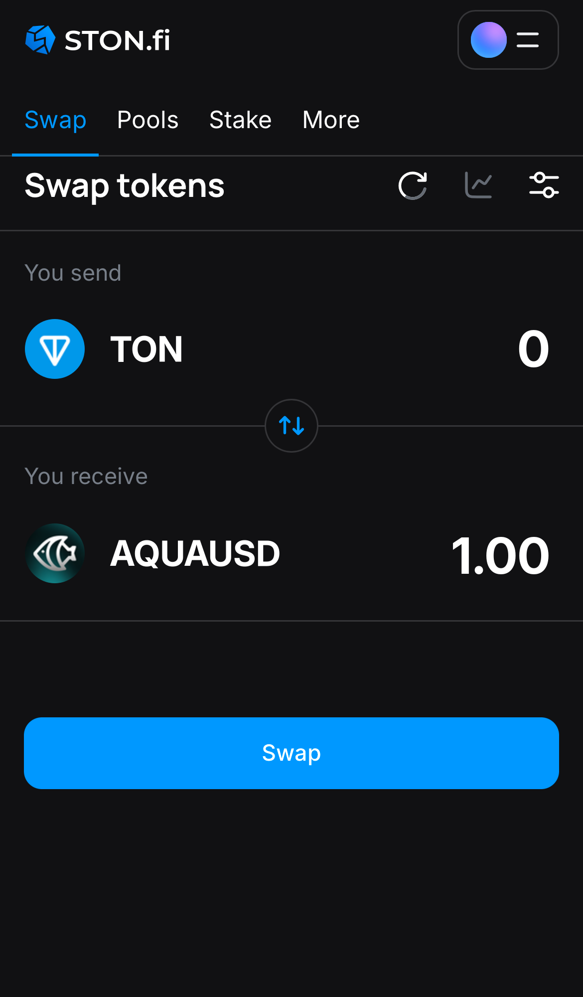 Insira a quantidade de tokens que deseja vender (ou comprar) e deixe o algoritmo fazer todos os cálculos.