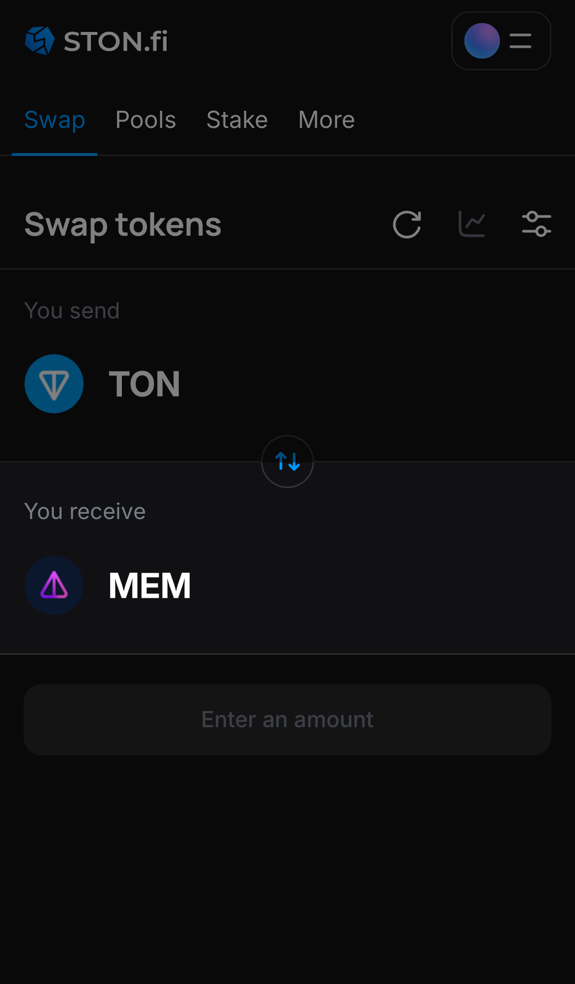 Chọn MEM trong ô ‘You receive‘.
