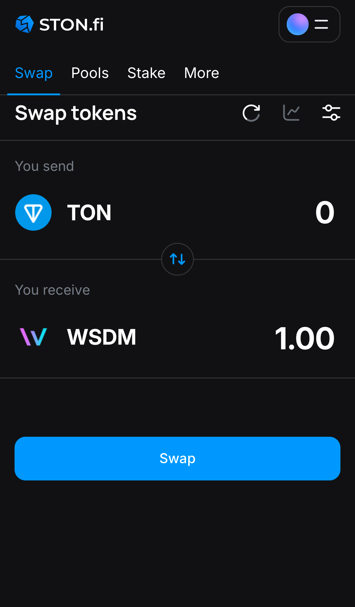 Insira a quantidade de tokens que deseja vender (ou comprar) e deixe o algoritmo fazer todos os cálculos.
