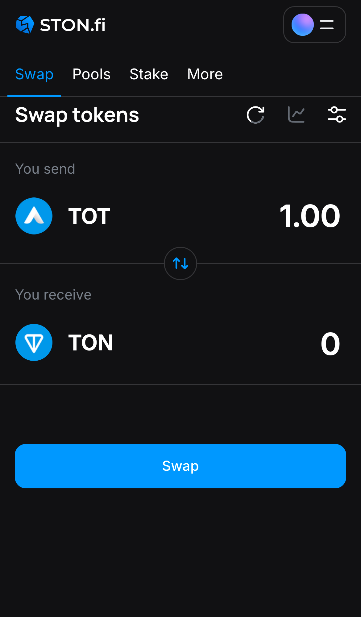 Insira a quantidade de tokens que deseja vender (ou comprar) e deixe o algoritmo fazer todos os cálculos.