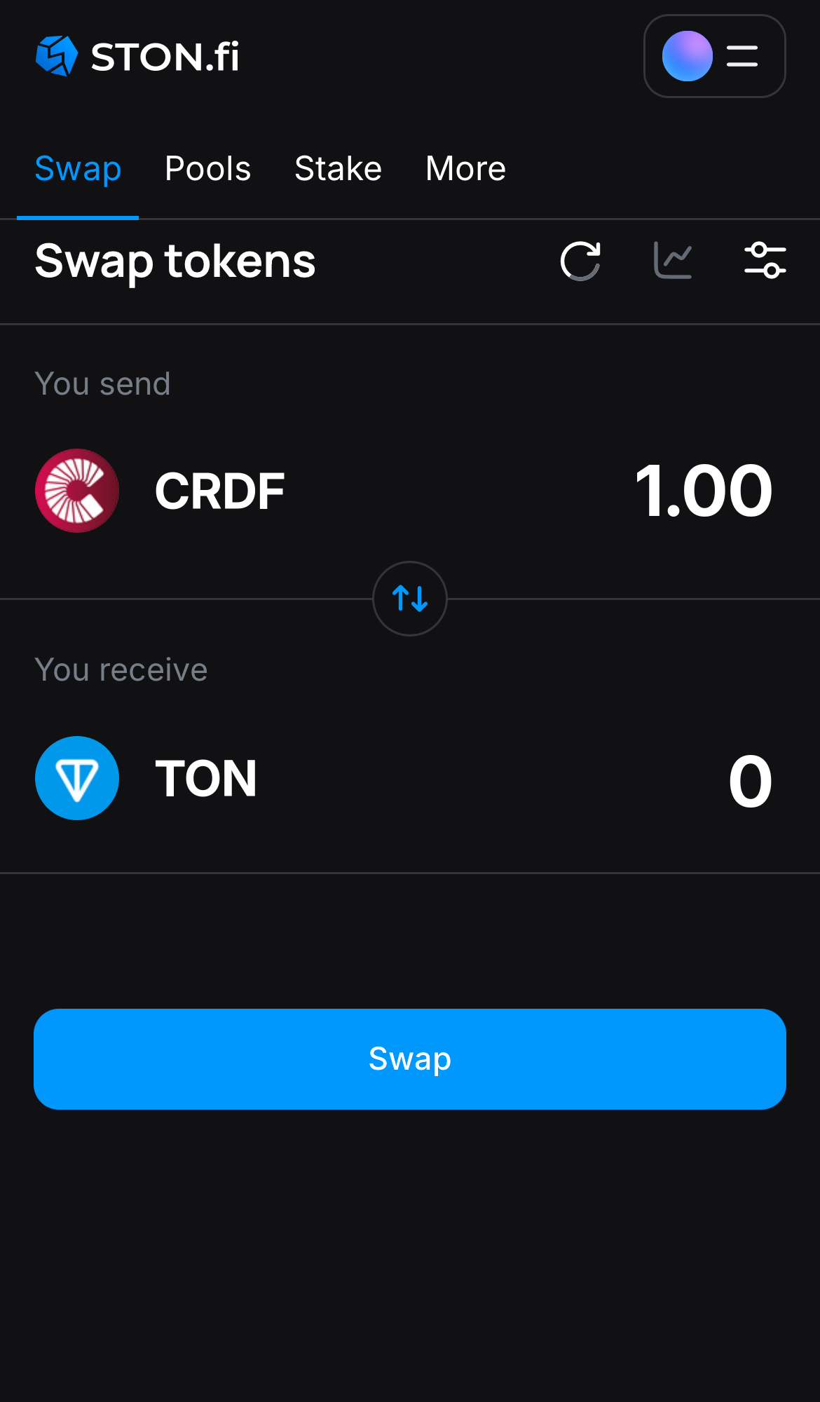 Saisissez la quantité de jetons que vous vendez (ou achetez), et laissez l’algorithme faire tous les calculs.