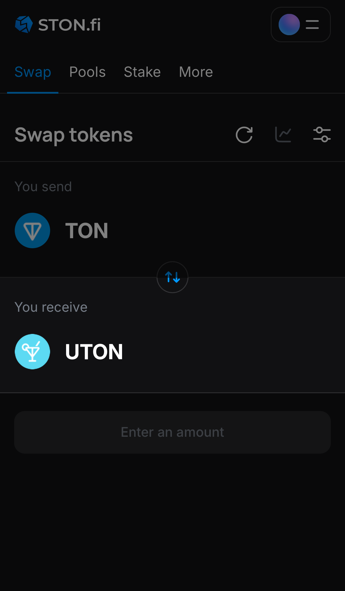 Pilih uTON pada kotak ‘You receive‘.