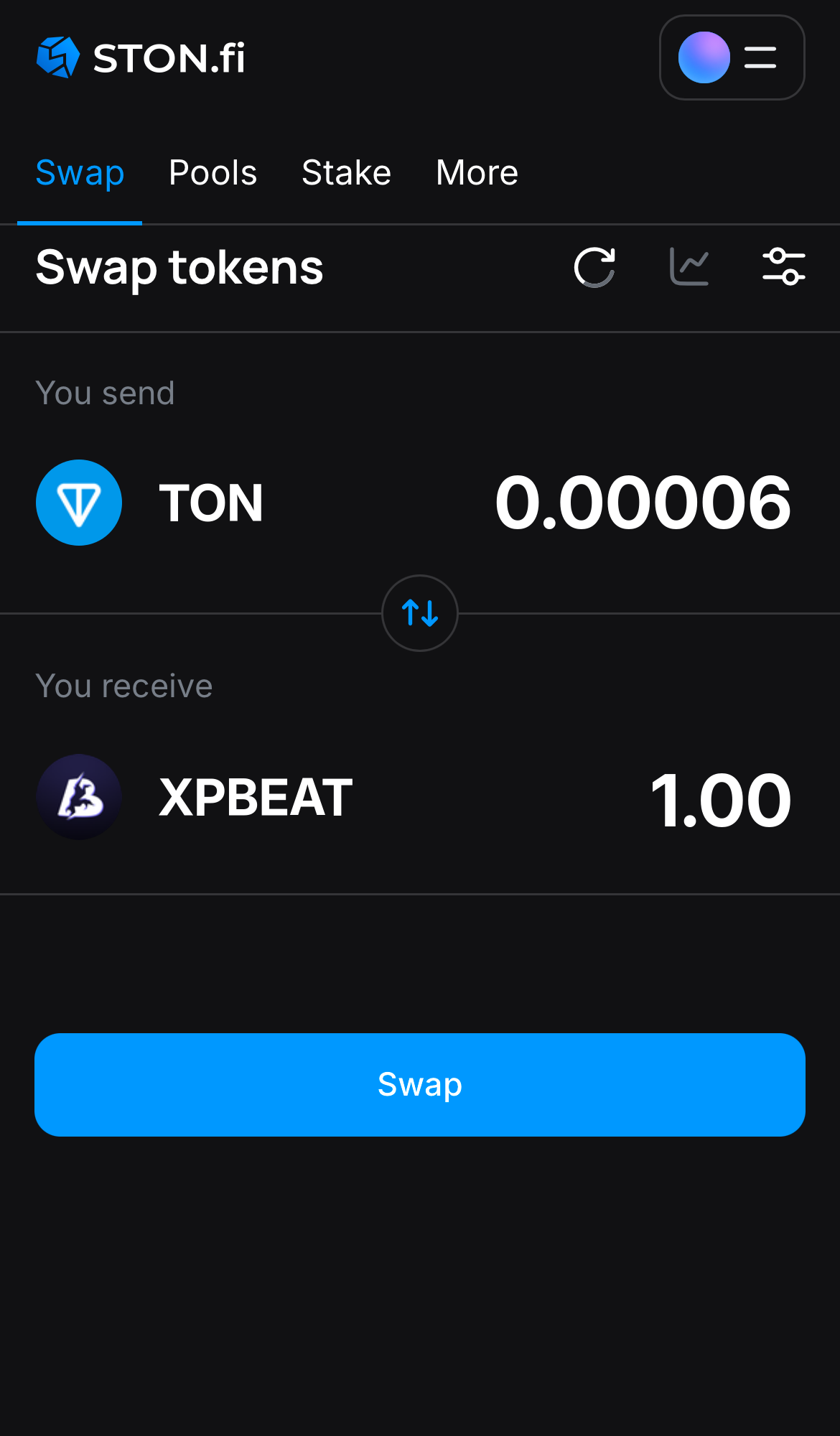 Insira a quantidade de tokens que deseja vender (ou comprar) e deixe o algoritmo fazer todos os cálculos.
