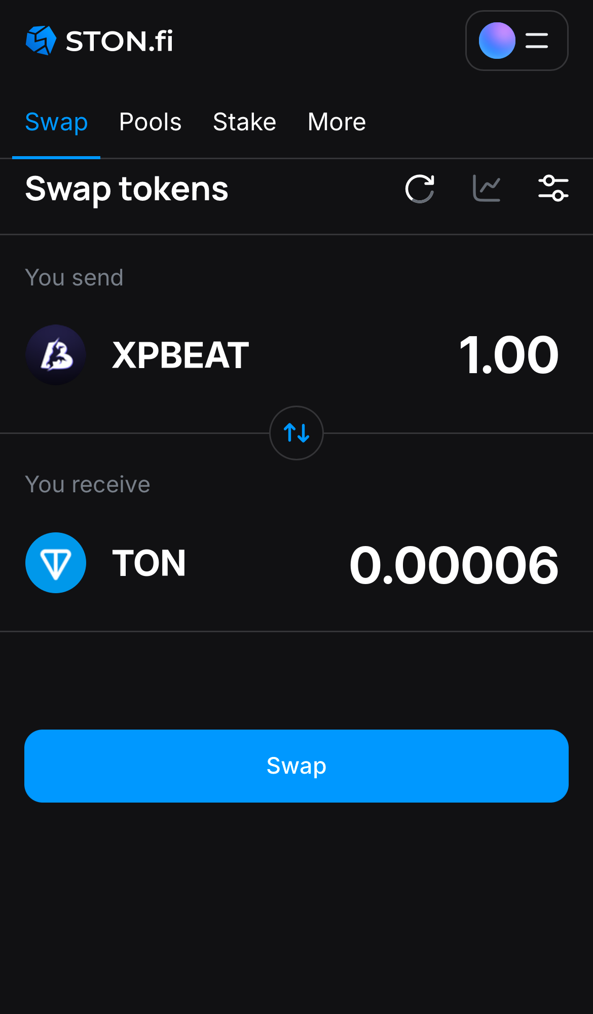 Insira a quantidade de tokens que deseja vender (ou comprar) e deixe o algoritmo fazer todos os cálculos.