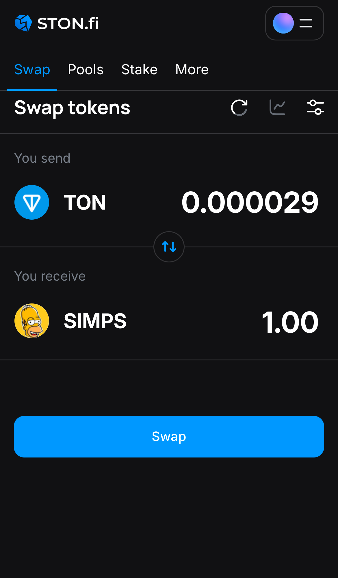 Saisissez la quantité de jetons que vous vendez (ou achetez), et laissez l’algorithme faire tous les calculs.