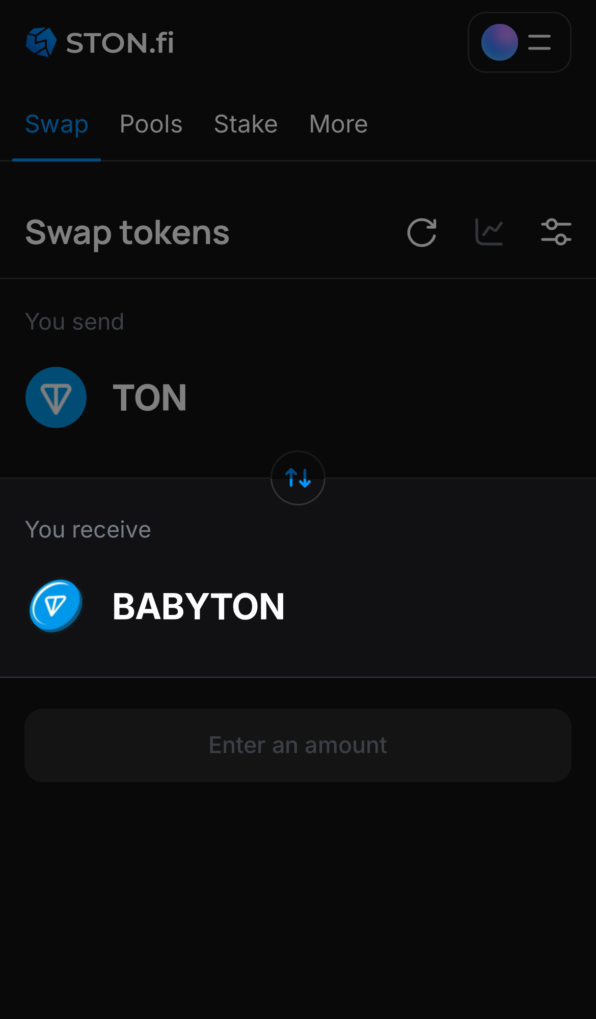 Selecione BABYTON na caixa ‘You receive‘.