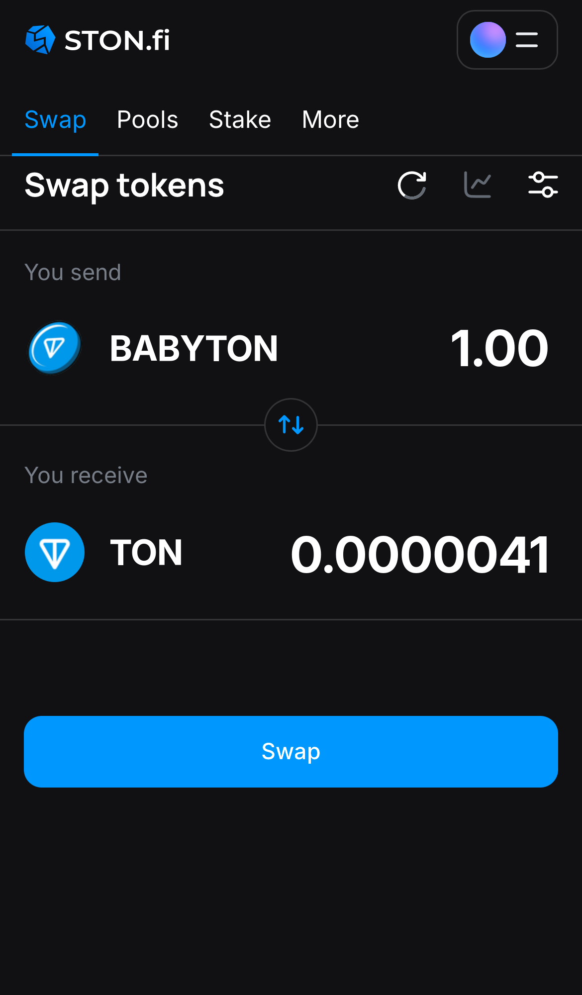 Insira a quantidade de tokens que deseja vender (ou comprar) e deixe o algoritmo fazer todos os cálculos.