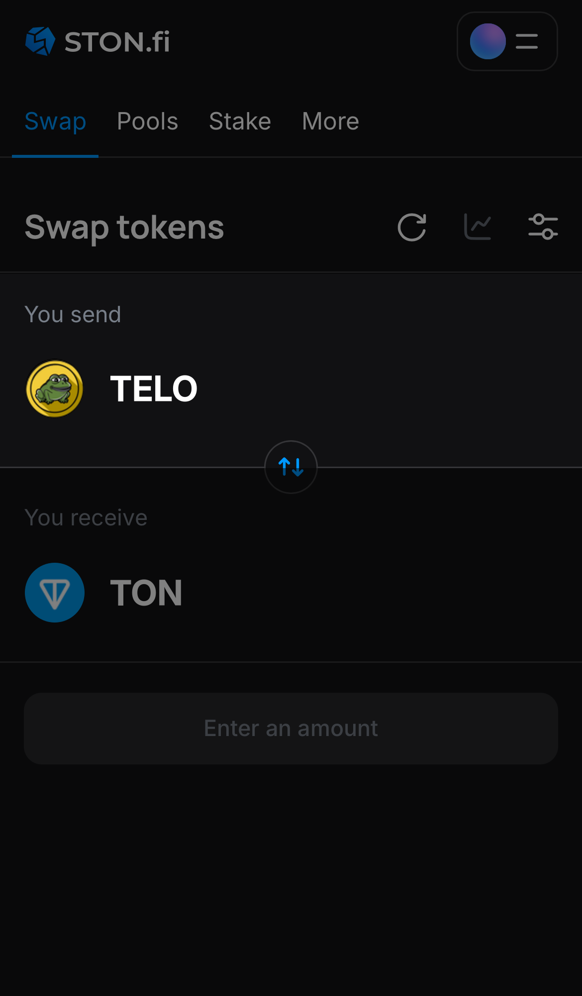 Pilih TELO pada kotak ‘You send‘.