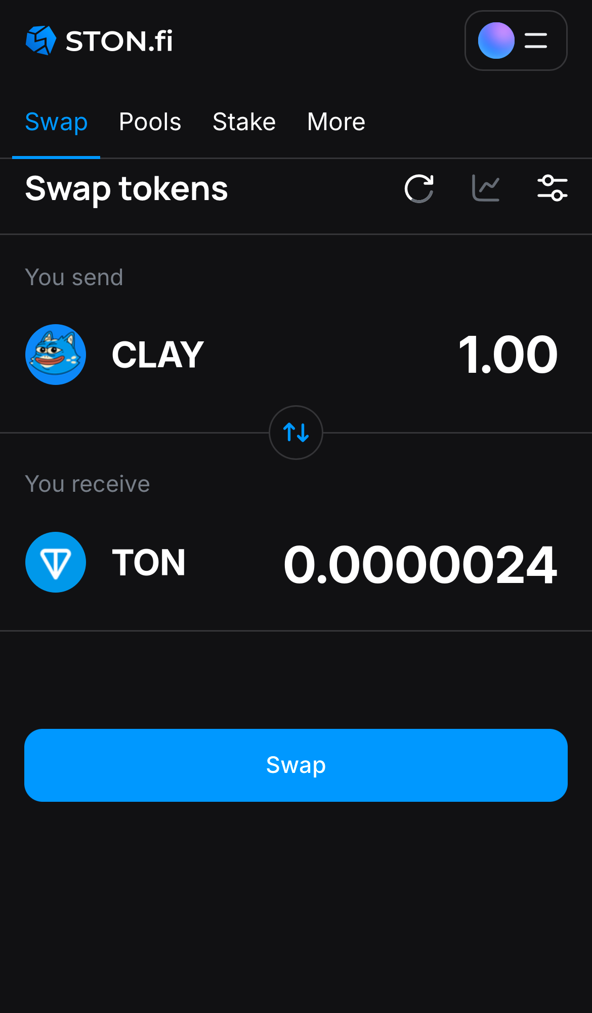 Ingresa la cantidad de tokens que vas a vender (o comprar), y deja que el algoritmo realice todos los cálculos.