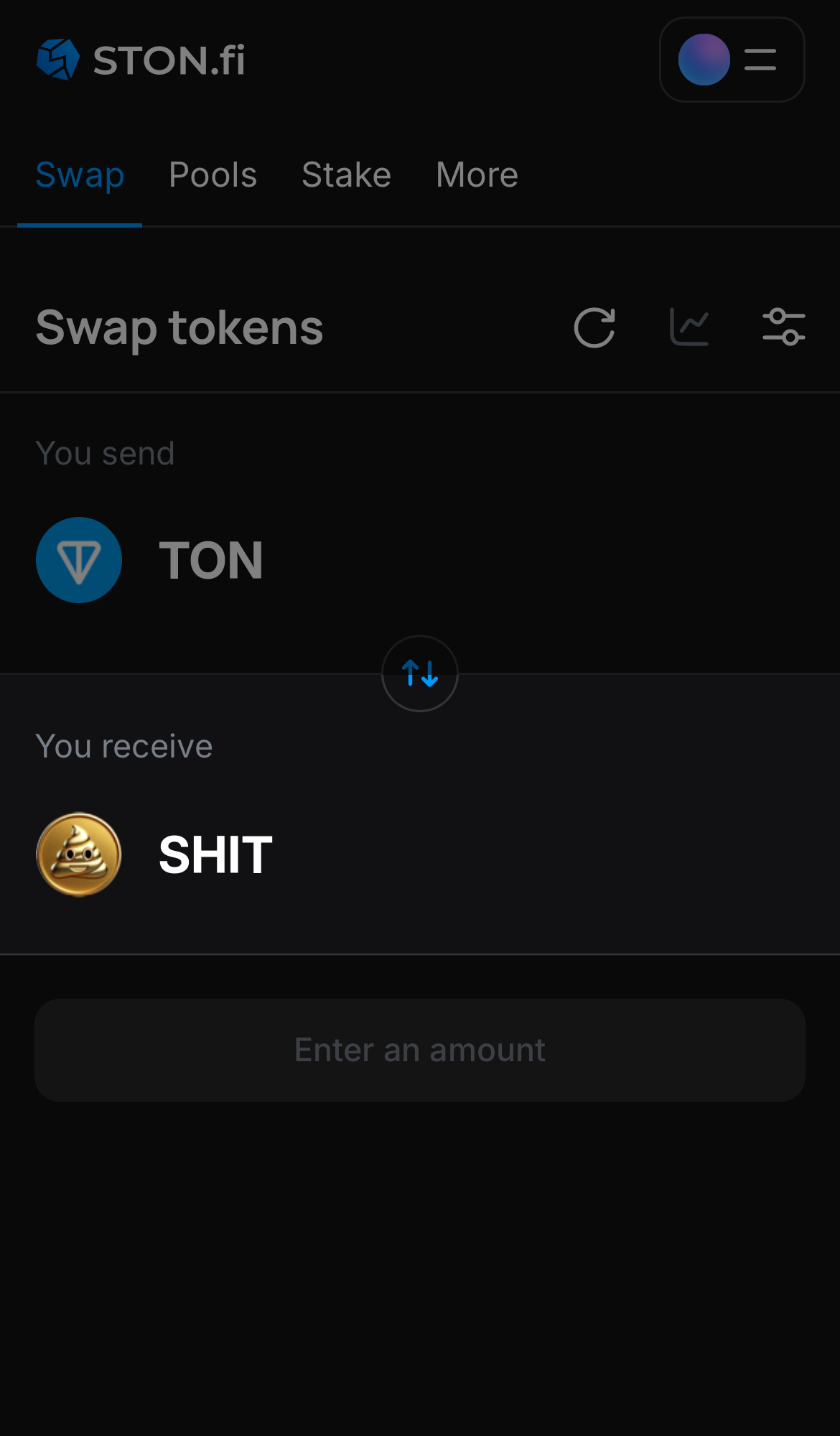 Pilih SHIT pada kotak ‘You receive‘.