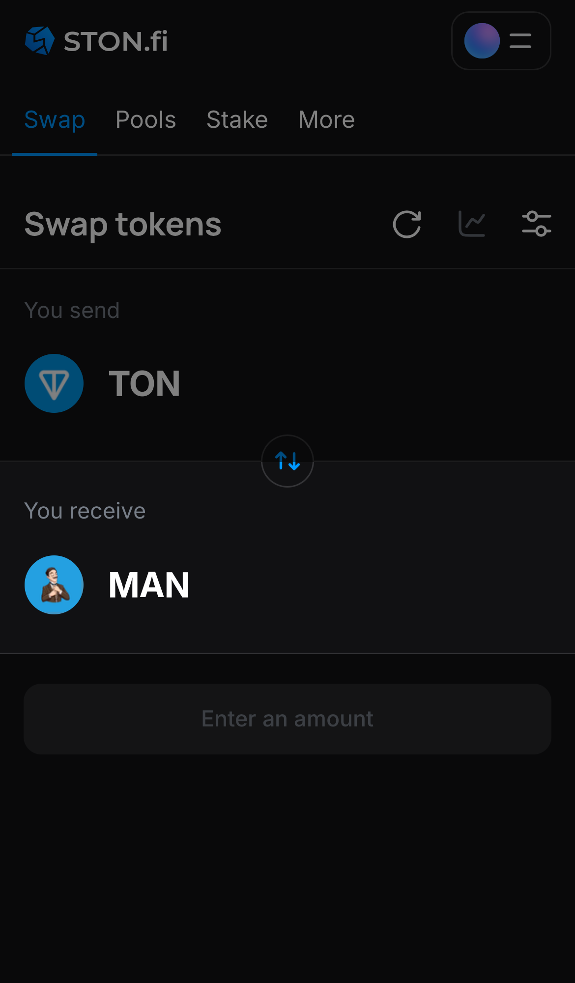 MAN را در جعبه ‘You receive‘ انتخاب کنید.