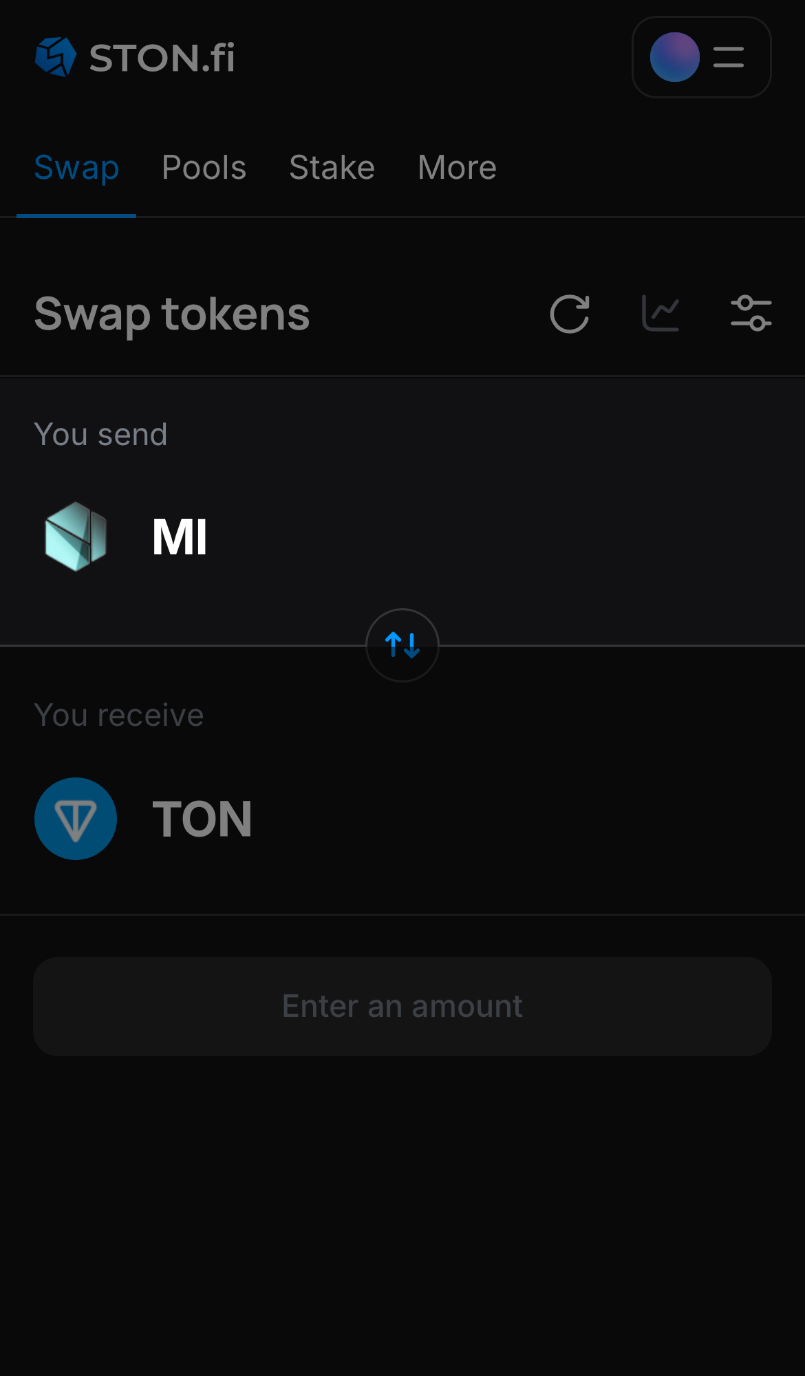 Elige MI en la casilla ‘You send‘.