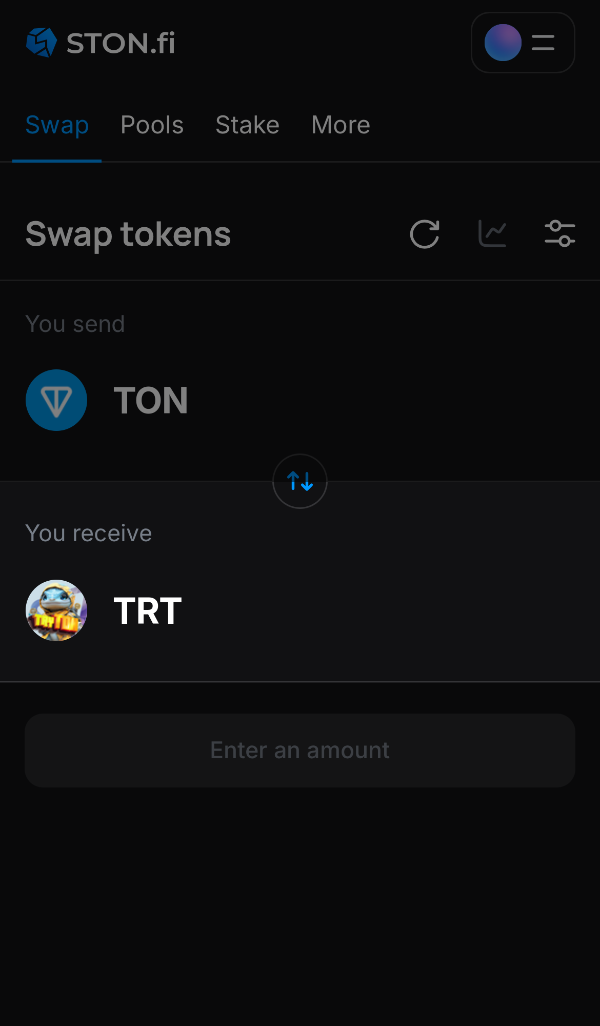 Chọn TRT trong ô ‘You receive‘.