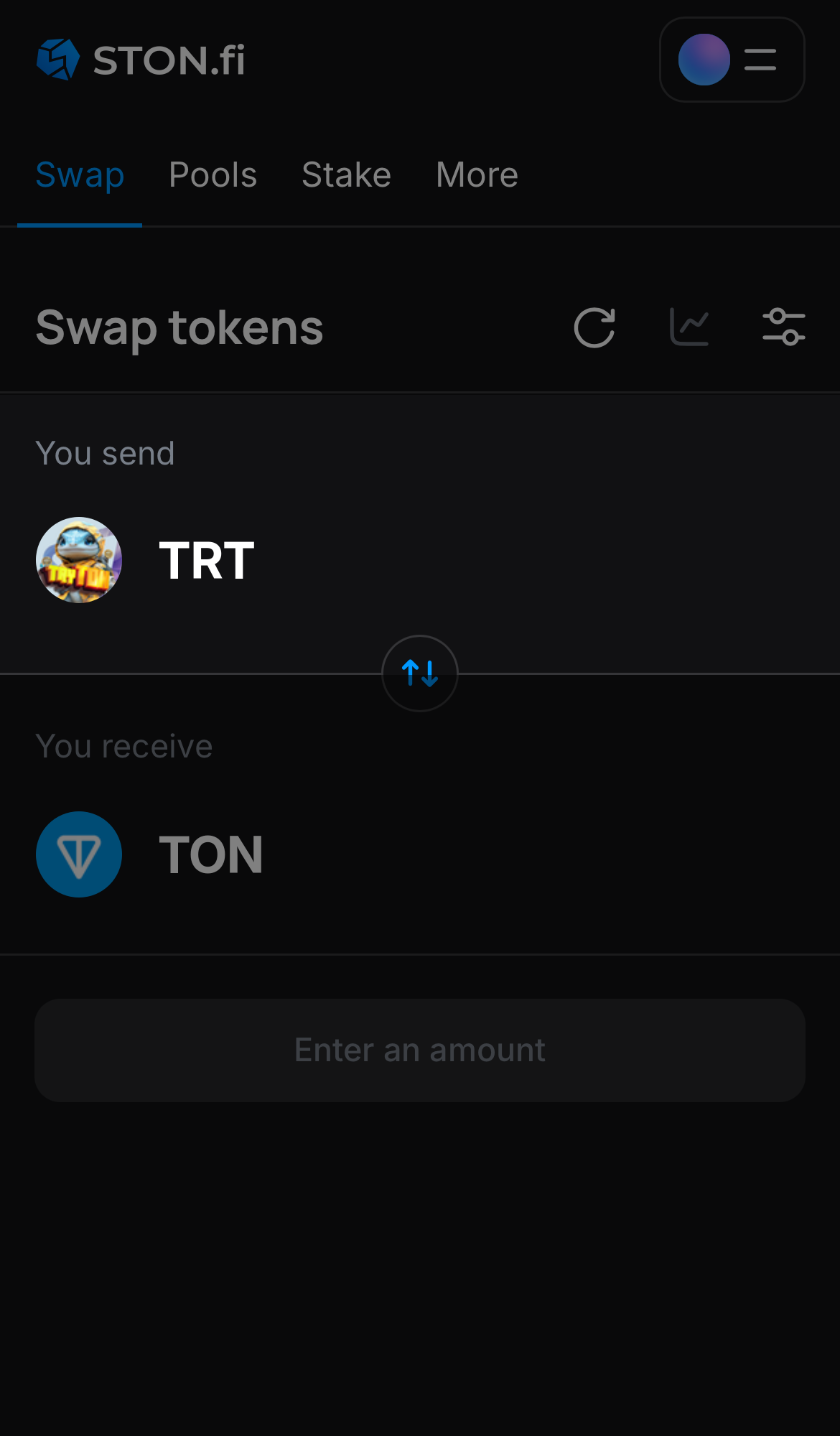 Chọn TRT trong ô ‘You send‘.