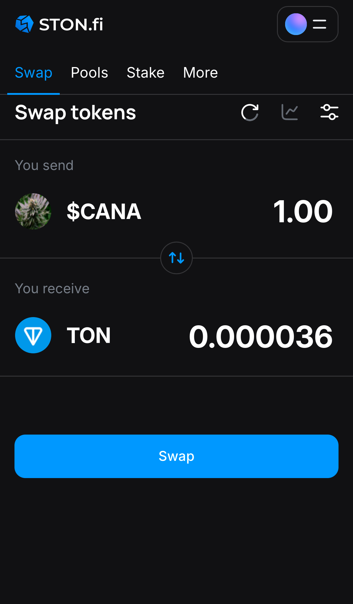 Insira a quantidade de tokens que deseja vender (ou comprar) e deixe o algoritmo fazer todos os cálculos.