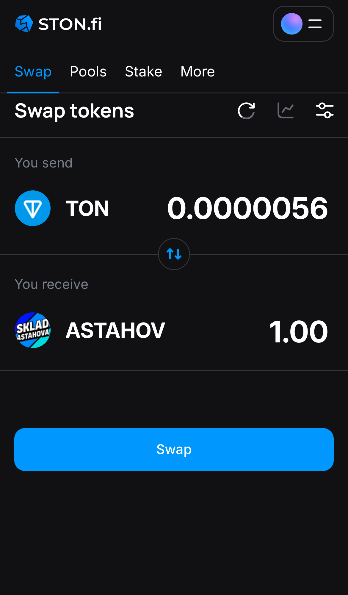 Insira a quantidade de tokens que deseja vender (ou comprar) e deixe o algoritmo fazer todos os cálculos.