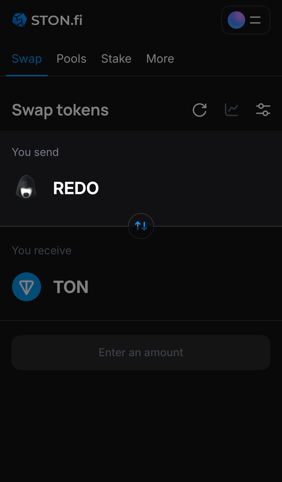 Choose REDO in the ‘You send‘ box.