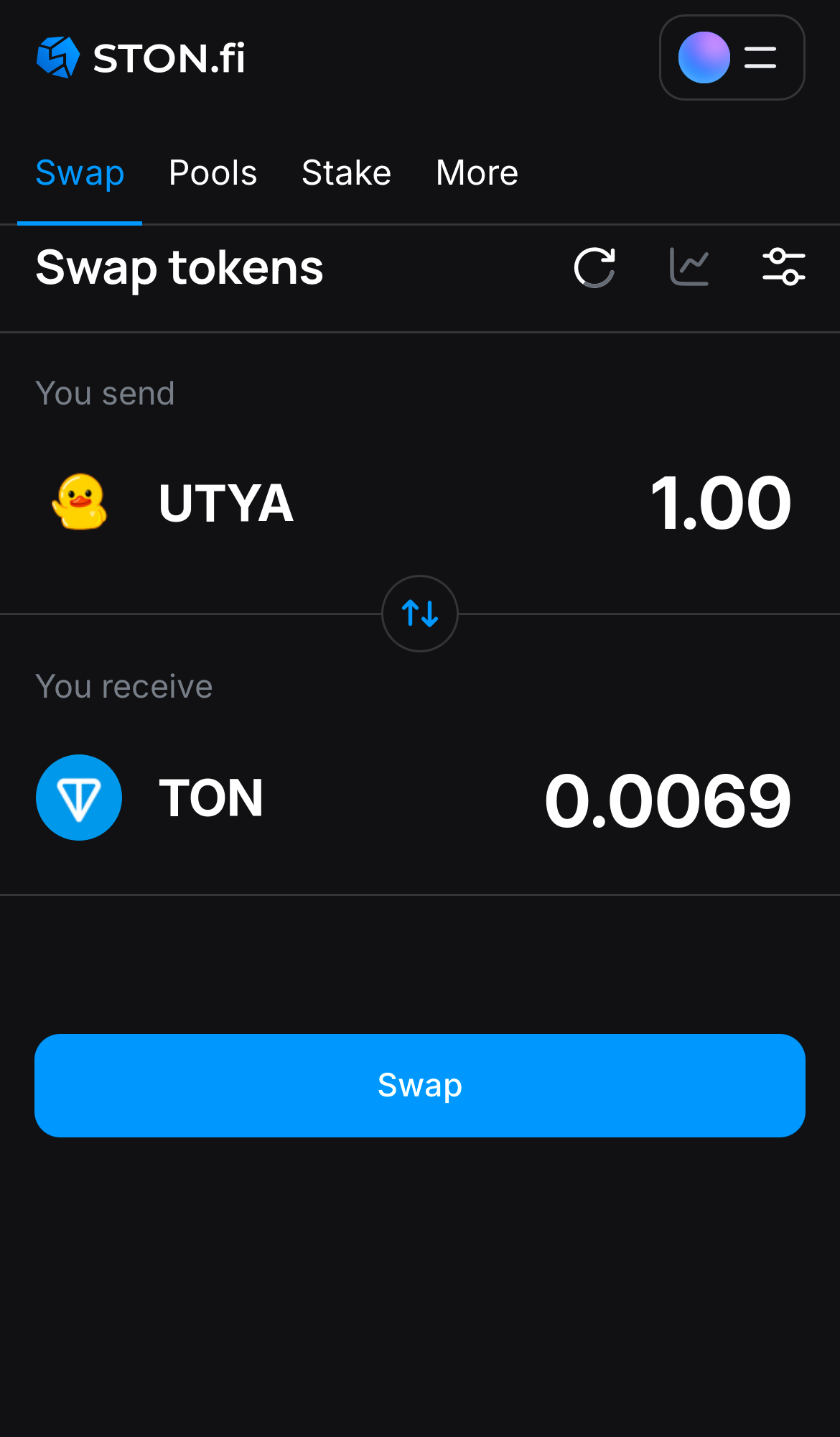 Insira a quantidade de tokens que deseja vender (ou comprar) e deixe o algoritmo fazer todos os cálculos.