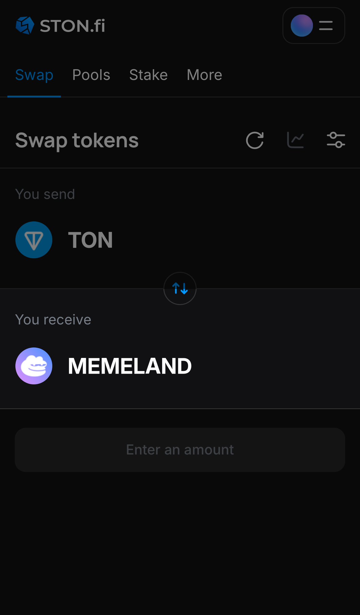 Chọn MEMELAND trong ô ‘You receive‘.