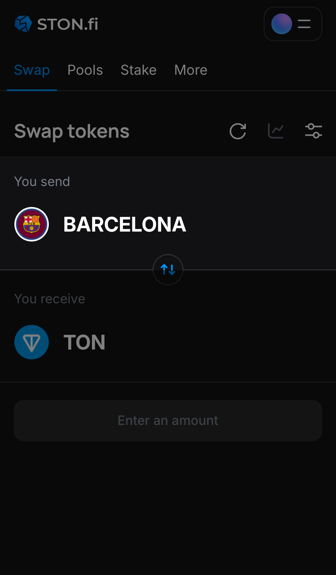 Choose Barcelona in the ‘You send‘ box.