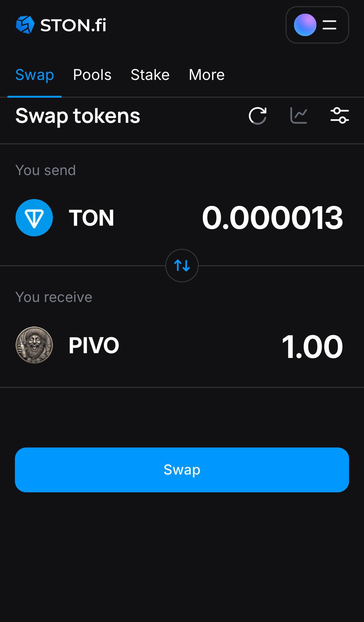 Saisissez la quantité de jetons que vous vendez (ou achetez), et laissez l’algorithme faire tous les calculs.