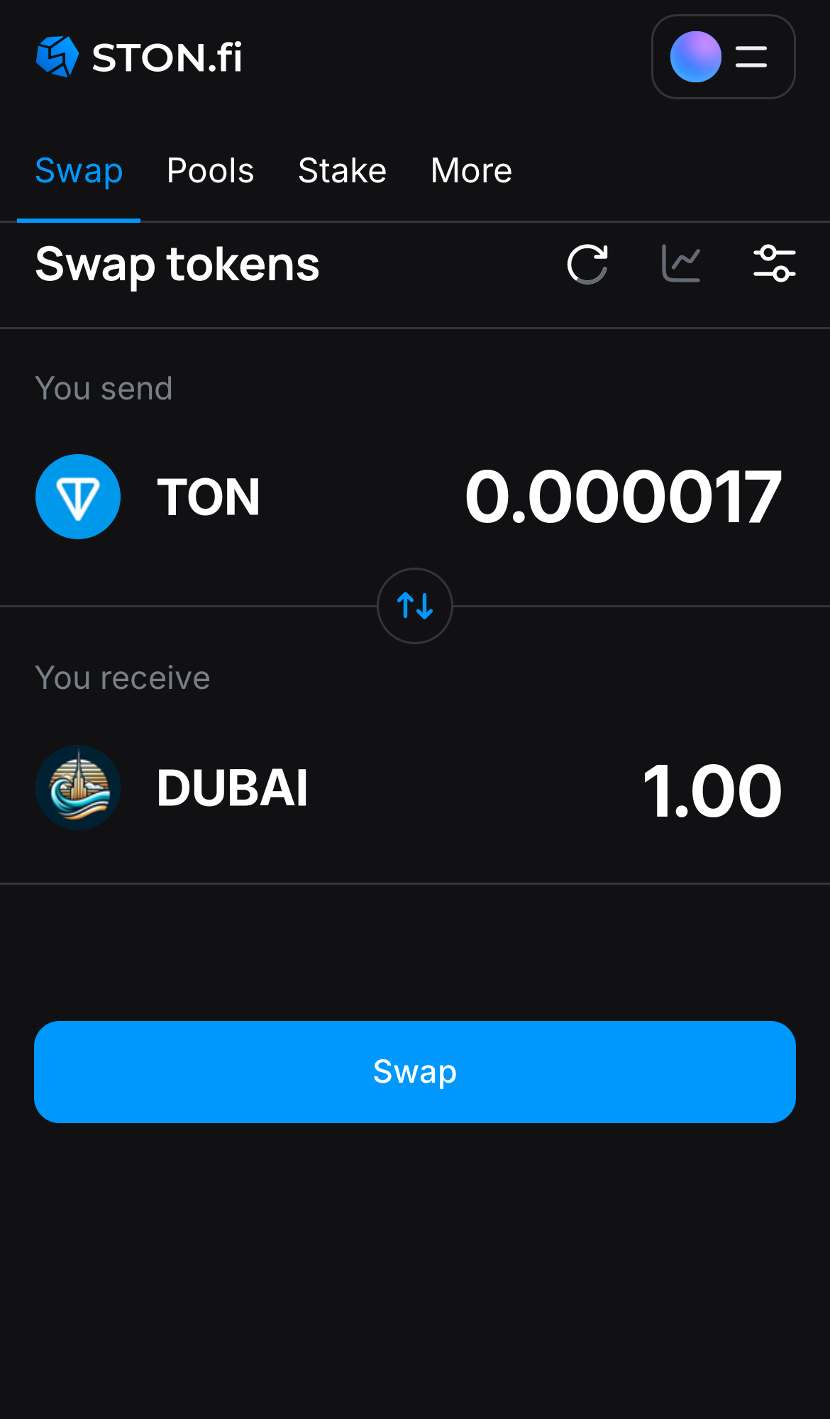 Insira a quantidade de tokens que deseja vender (ou comprar) e deixe o algoritmo fazer todos os cálculos.