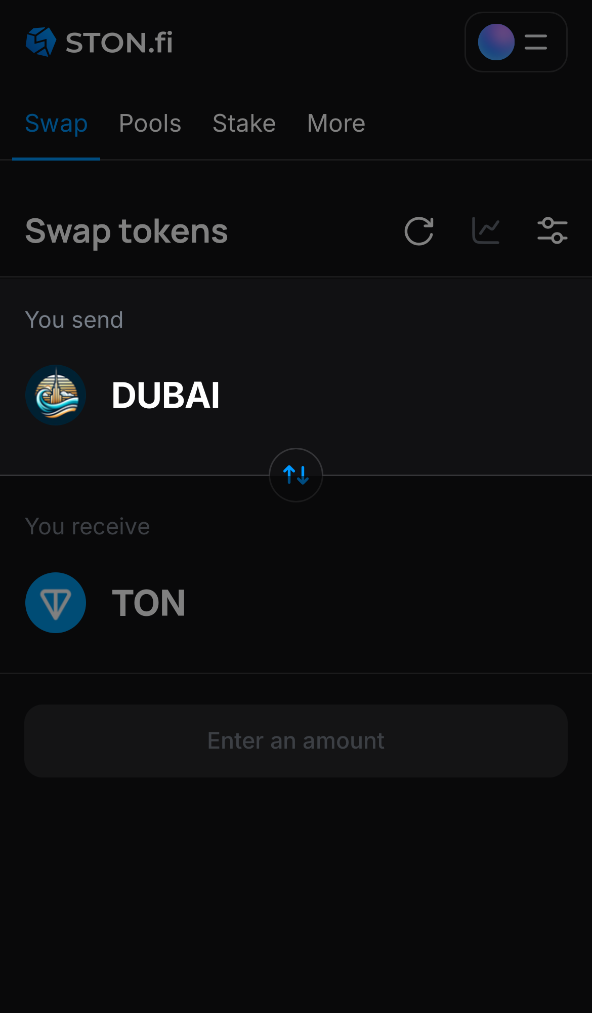Selecione DUBAI na caixa ‘You send‘.