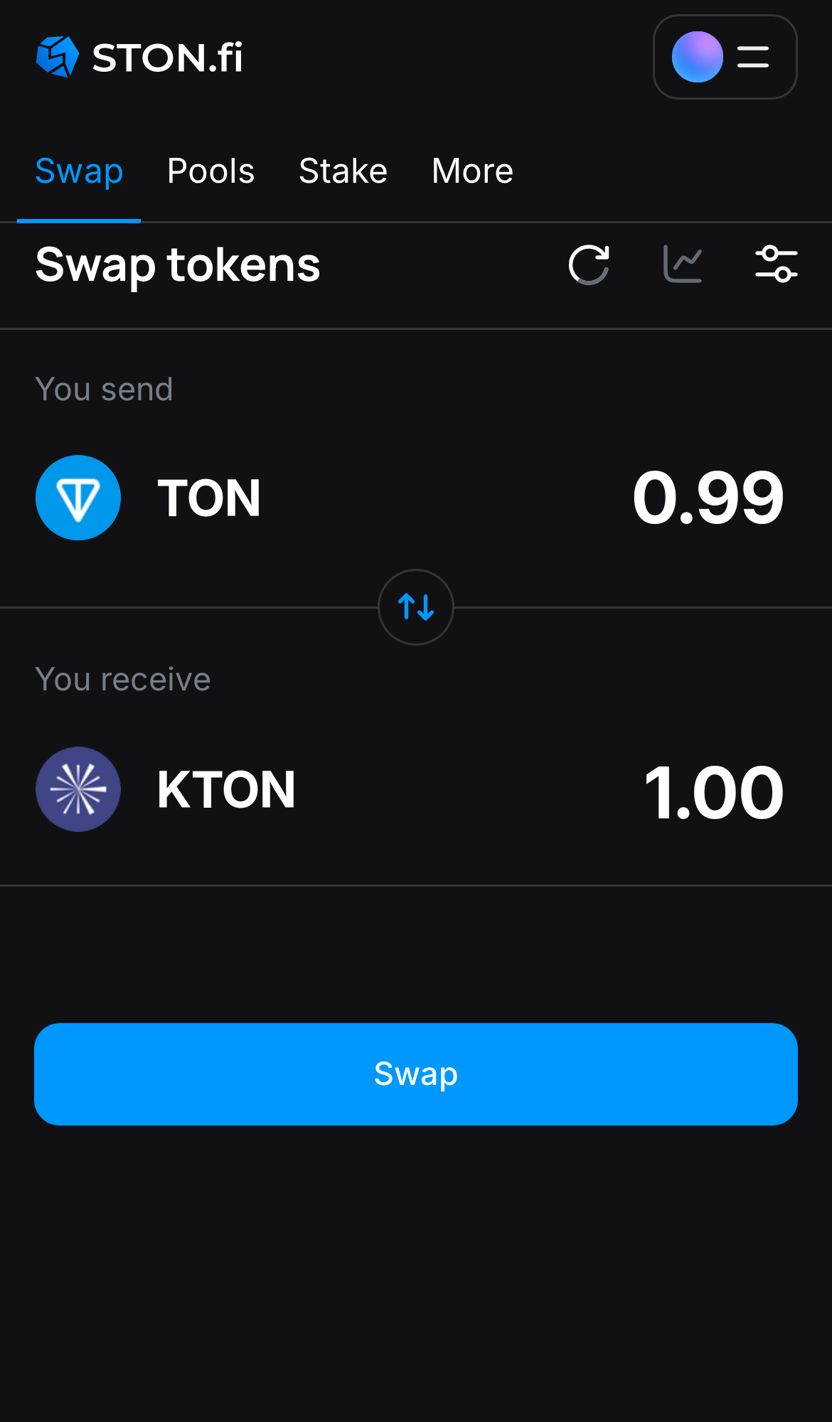 Insira a quantidade de tokens que deseja vender (ou comprar) e deixe o algoritmo fazer todos os cálculos.