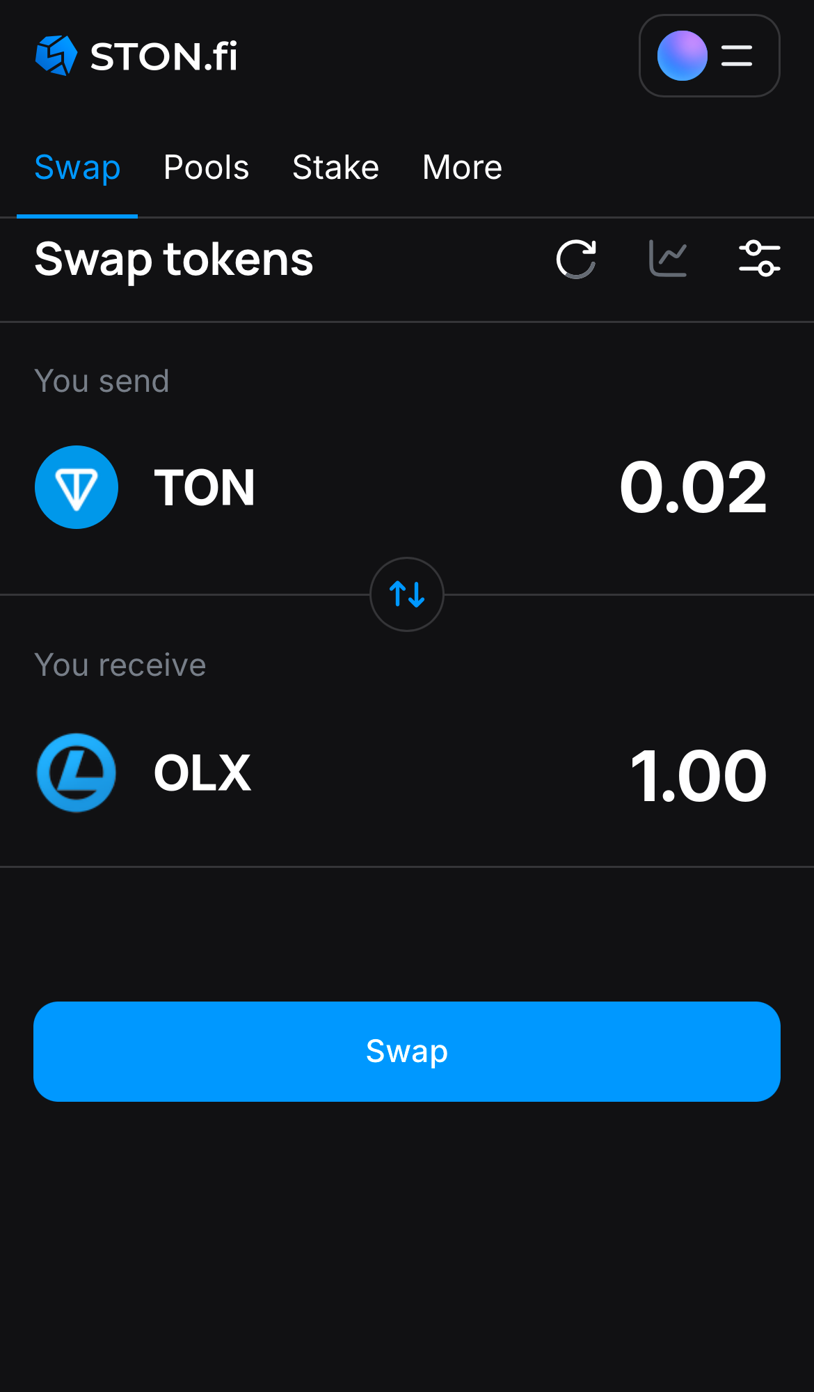 Insira a quantidade de tokens que deseja vender (ou comprar) e deixe o algoritmo fazer todos os cálculos.