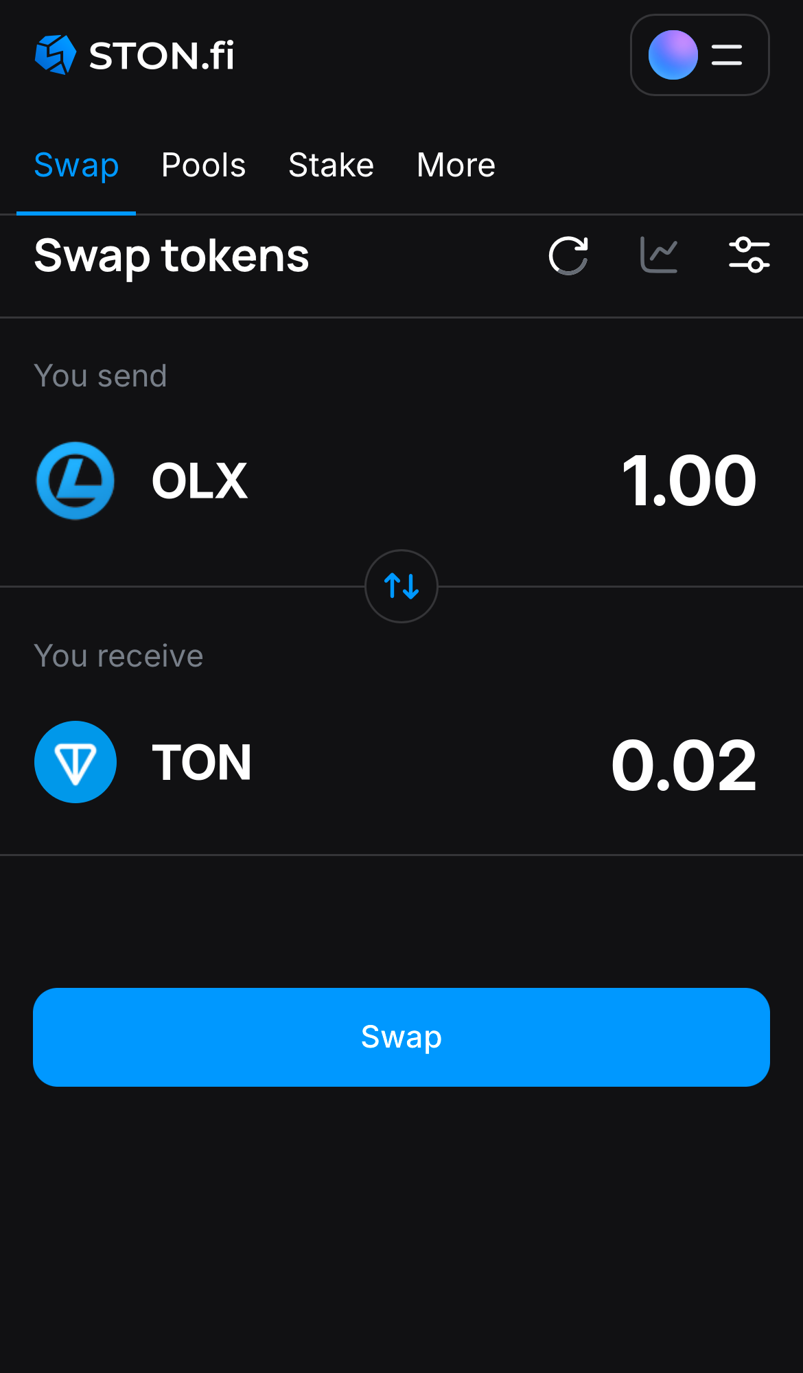 Insira a quantidade de tokens que deseja vender (ou comprar) e deixe o algoritmo fazer todos os cálculos.