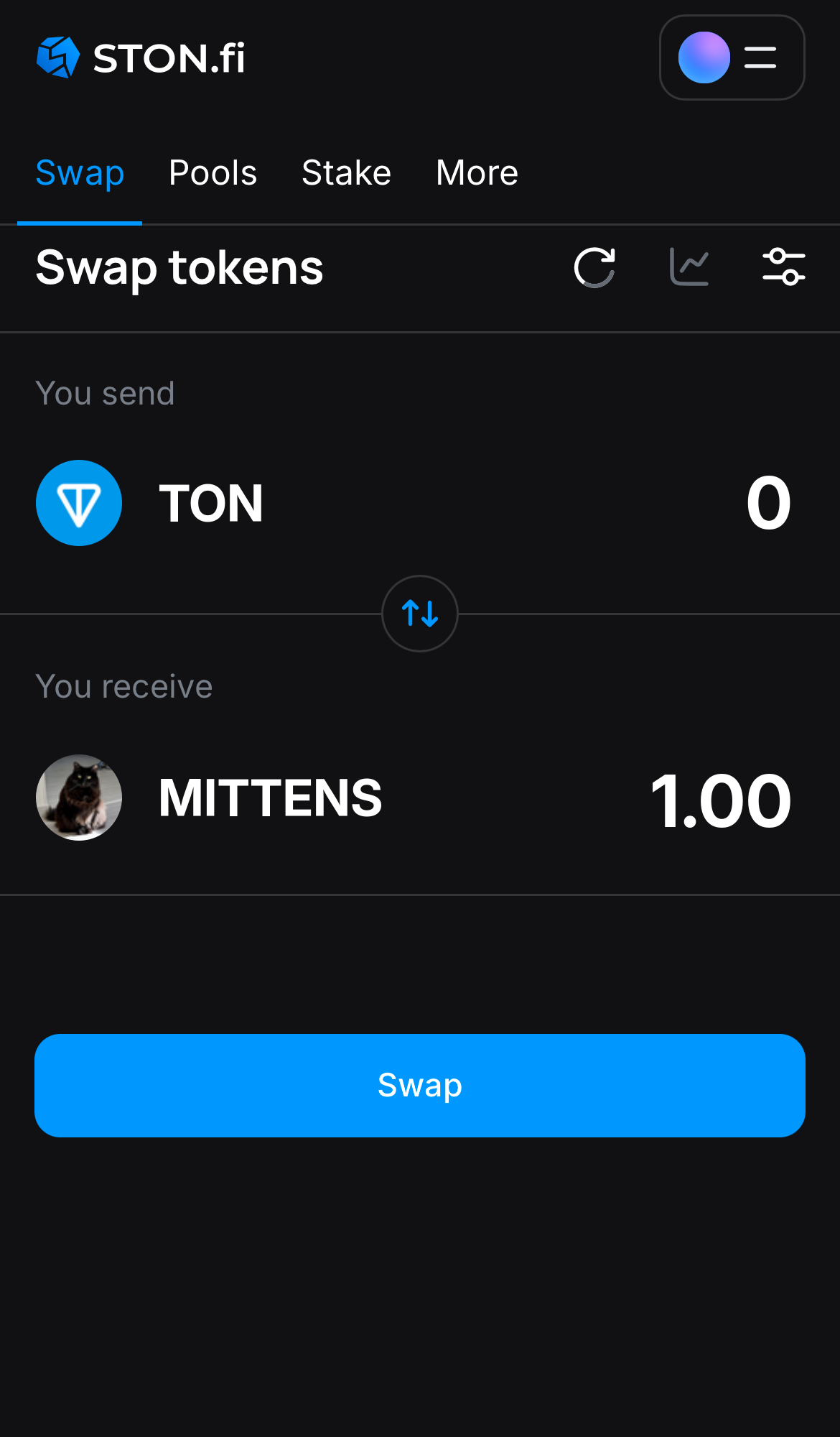 Insira a quantidade de tokens que deseja vender (ou comprar) e deixe o algoritmo fazer todos os cálculos.