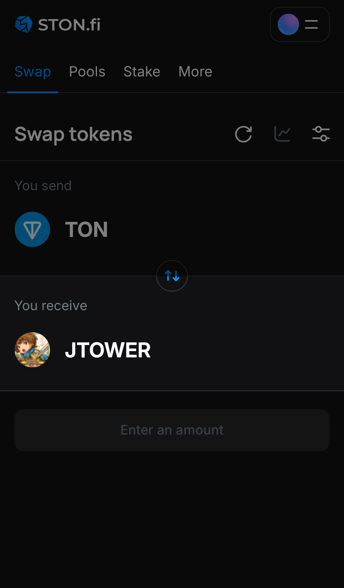 Chọn jTOWER trong ô ‘You receive‘.