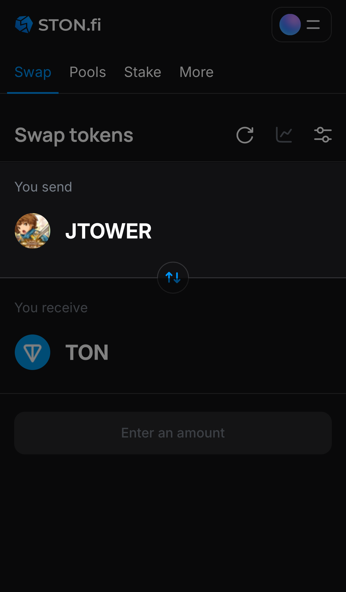 Chọn jTOWER trong ô ‘You send‘.