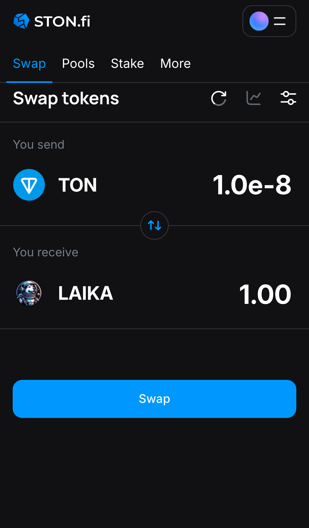 Insira a quantidade de tokens que deseja vender (ou comprar) e deixe o algoritmo fazer todos os cálculos.
