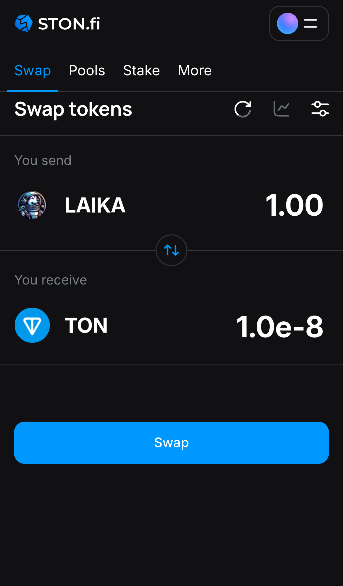 Insira a quantidade de tokens que deseja vender (ou comprar) e deixe o algoritmo fazer todos os cálculos.