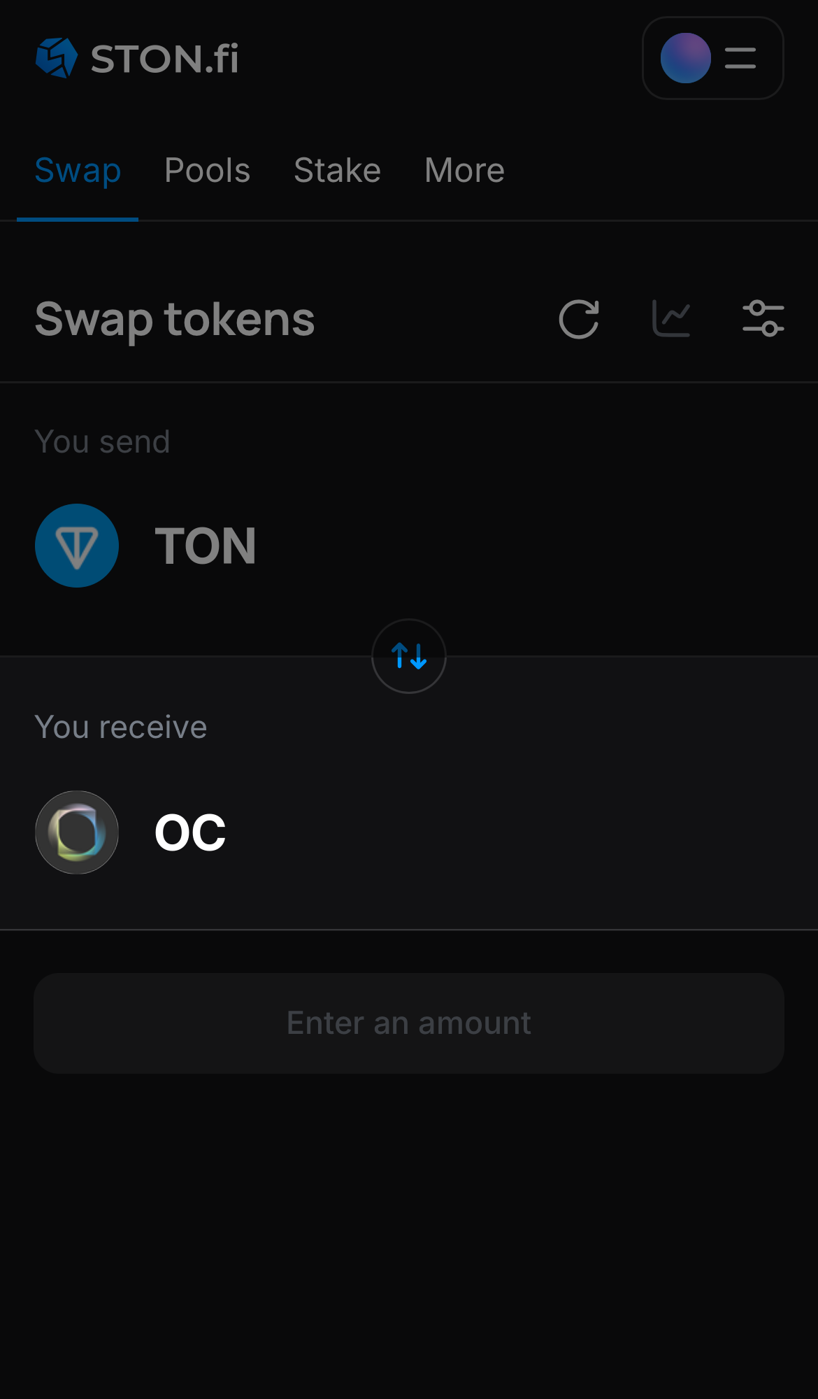Elige OC en la casilla ‘You receive‘.