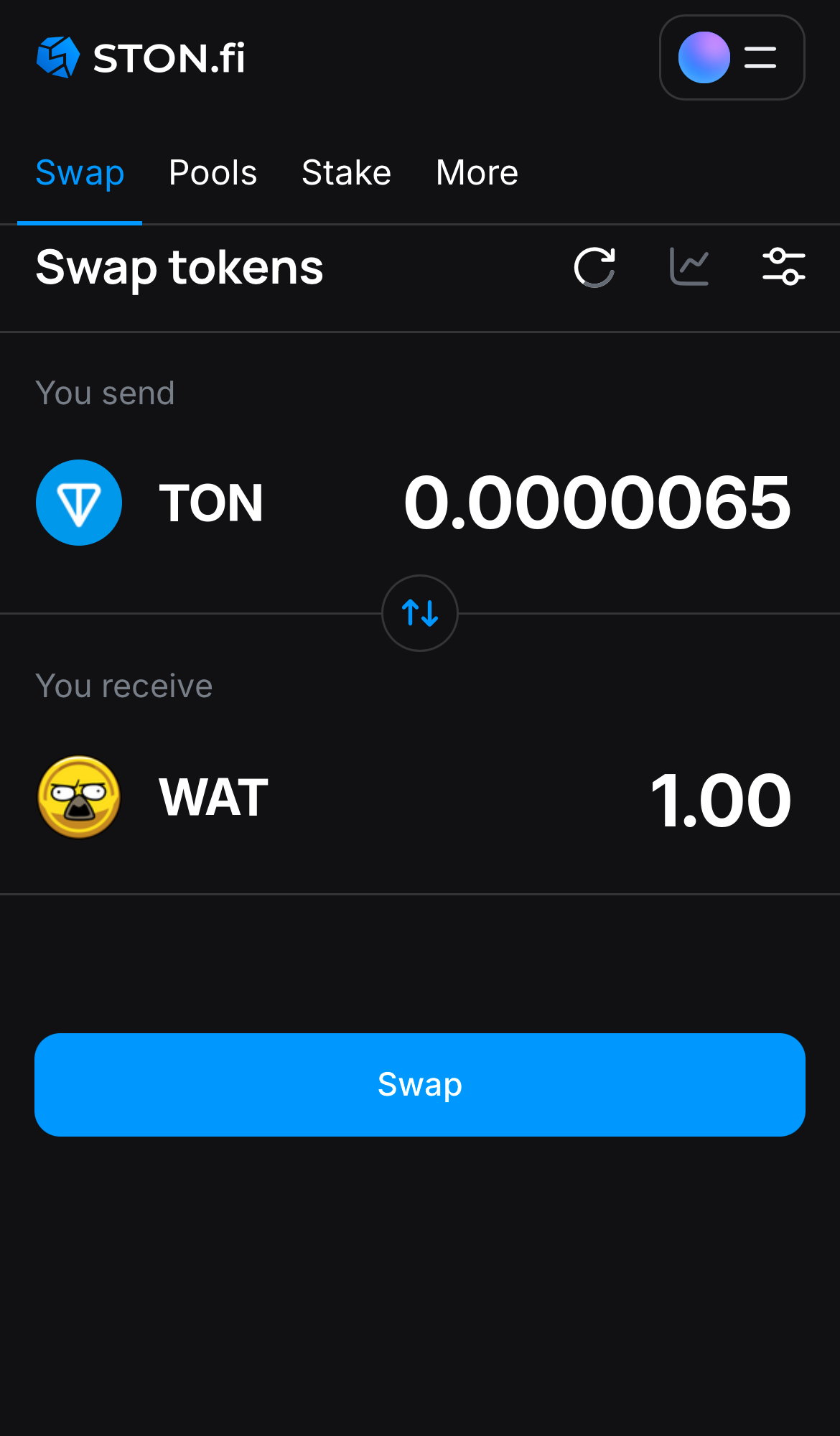 Insira a quantidade de tokens que deseja vender (ou comprar) e deixe o algoritmo fazer todos os cálculos.