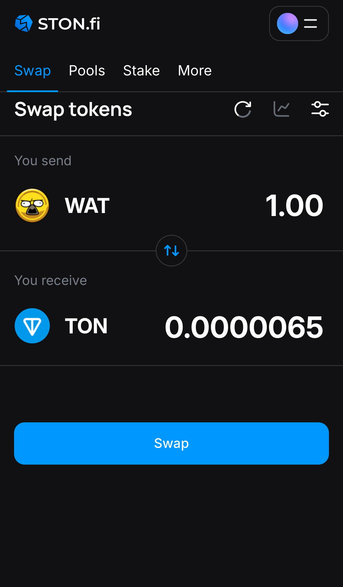 Insira a quantidade de tokens que deseja vender (ou comprar) e deixe o algoritmo fazer todos os cálculos.
