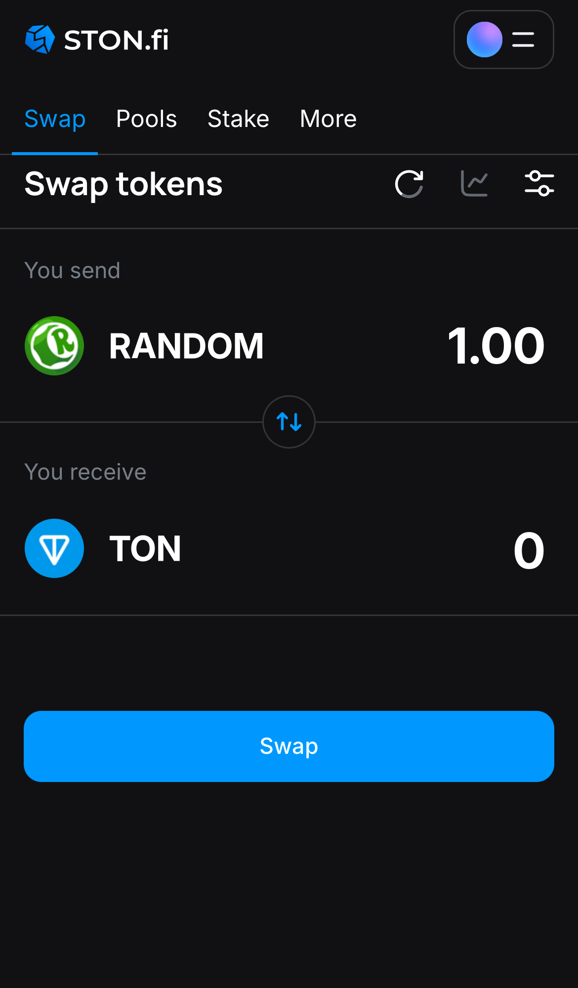 Insira a quantidade de tokens que deseja vender (ou comprar) e deixe o algoritmo fazer todos os cálculos.
